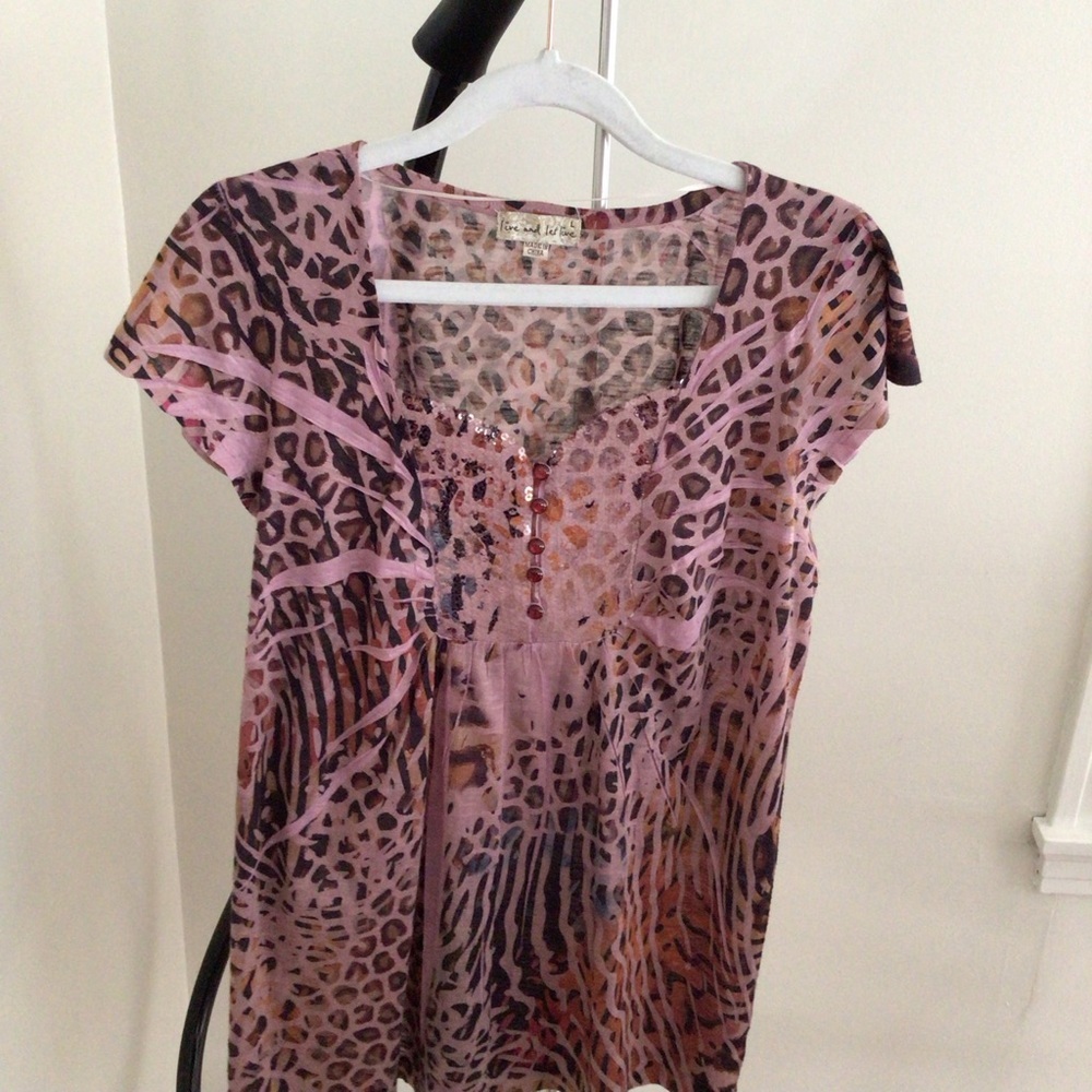 Live and Let Live Animal Print Tee